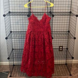 Lace Red Dress NWT